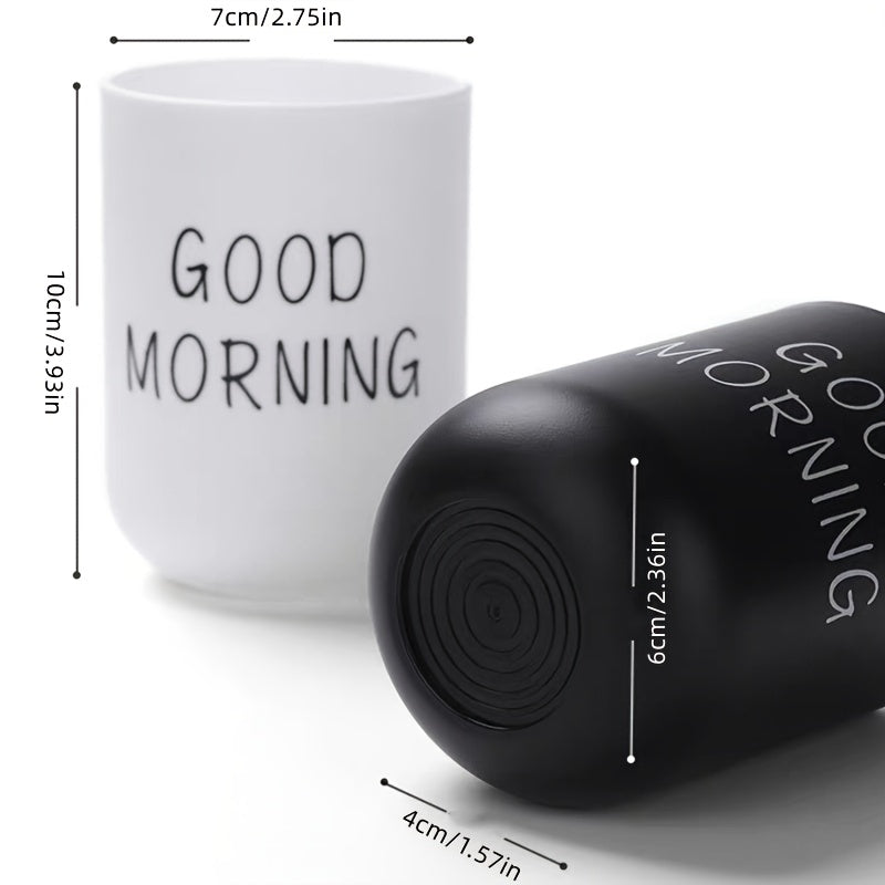 Juftliklar uchun mustahkam plastik tish cho'tkasi ushlagichi, hammomni tartibga solish va bezatish uchun ideal, tish cho'tkalari, tish pastasi va piyolalarni ushlab turishi mumkin.