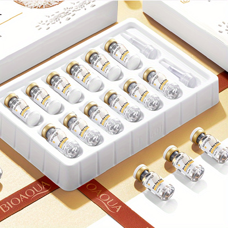 Moisturizing Facial Serum for All Skin Types with Rice Pulp Enzyme Hyaluronic Powder Lysozyme