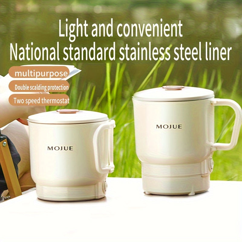 Portable Electric Foldable Kettle Stainless Steel 500ml Travel Hot Water