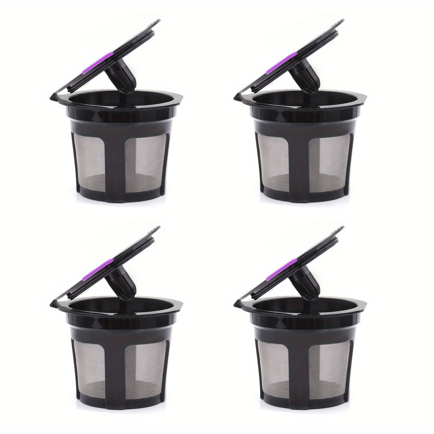 Keurig 2.0/1.0 va Mini Plus uchun qayta ishlatiladigan Qahva K Kup Filtrlari to'plami