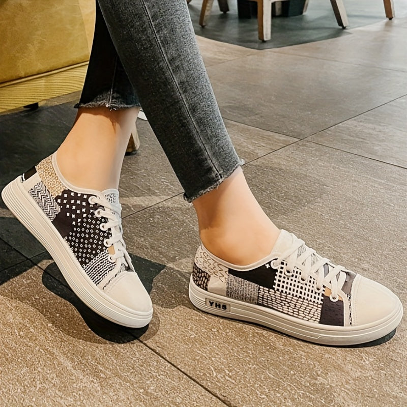 Women's Lace-Up Loafers Soft Sole Casual Shoes Sizes 35-43