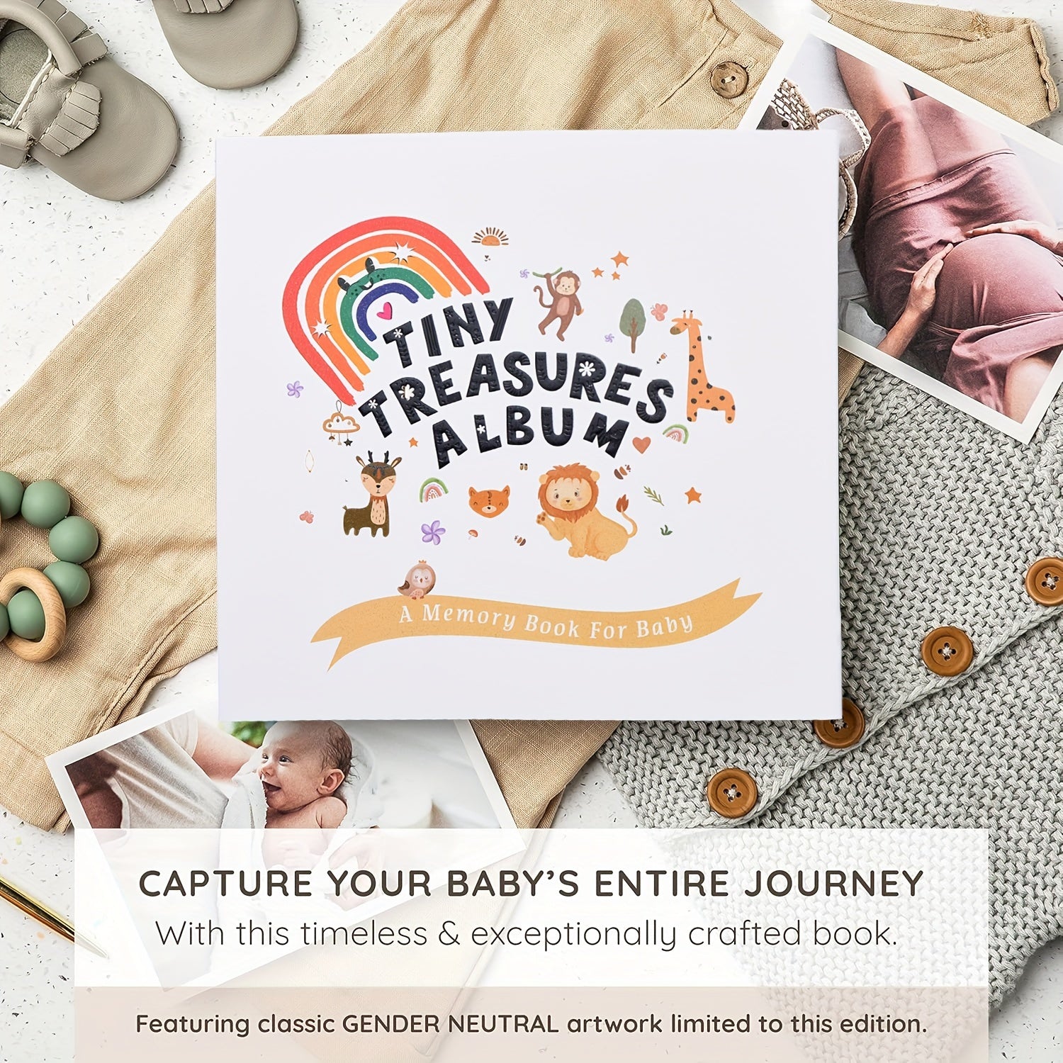 Большой ёмкости семейный DIY ручной ламинированный альбом для памятных и ростовых записей