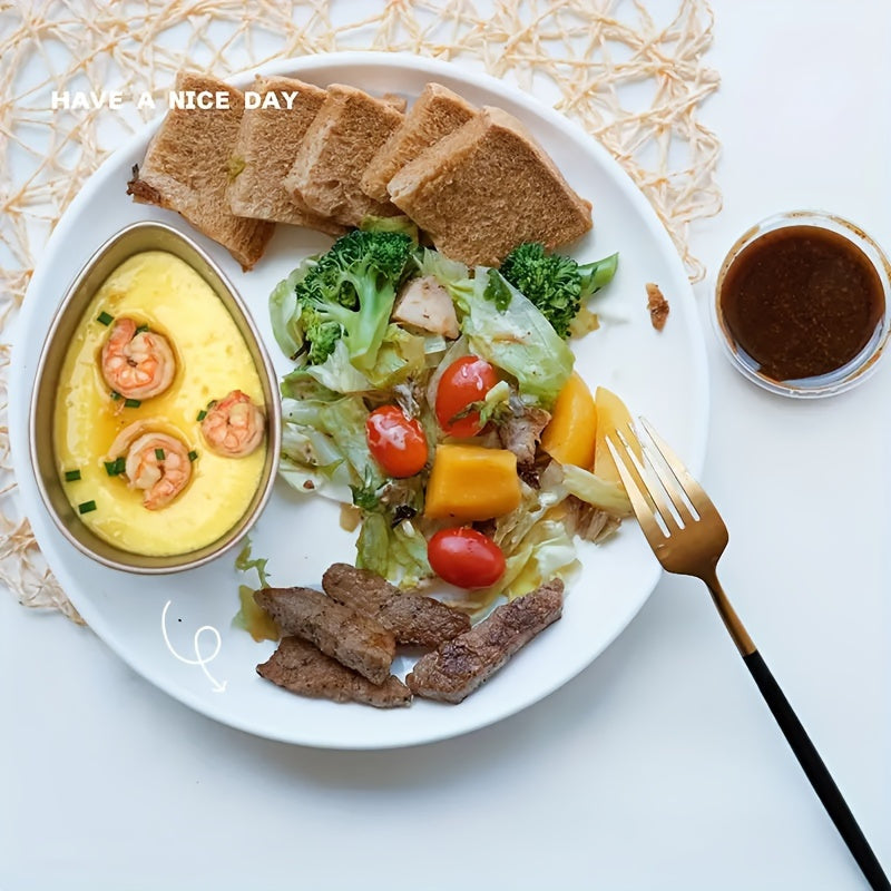 Cuenco de vaporera de huevos de aluminio, apto para microondas, acero inoxidable, sin carga, fácil de limpiar