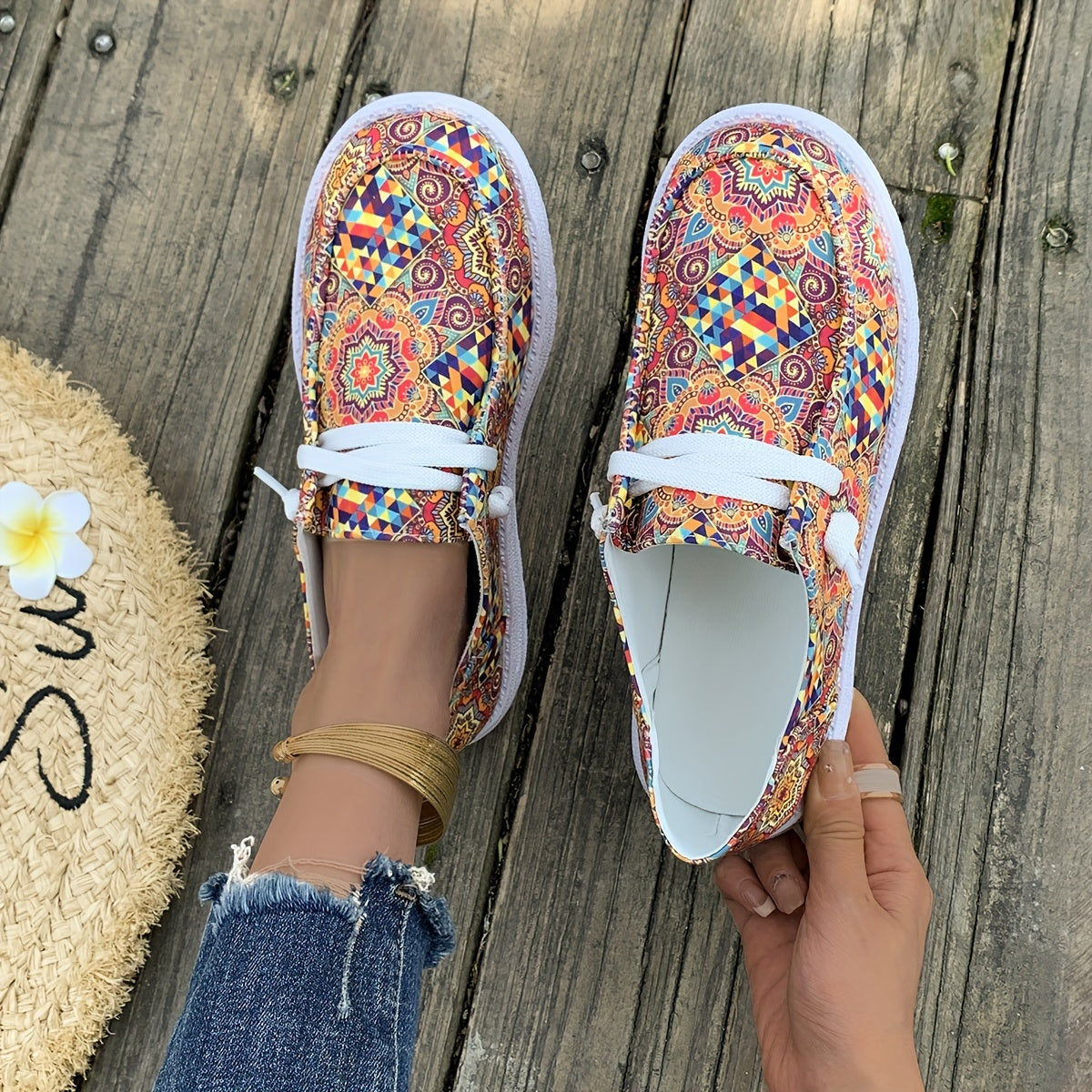 Women's Athletic Flat Bottom Sports Shoes Canvas Comfortable