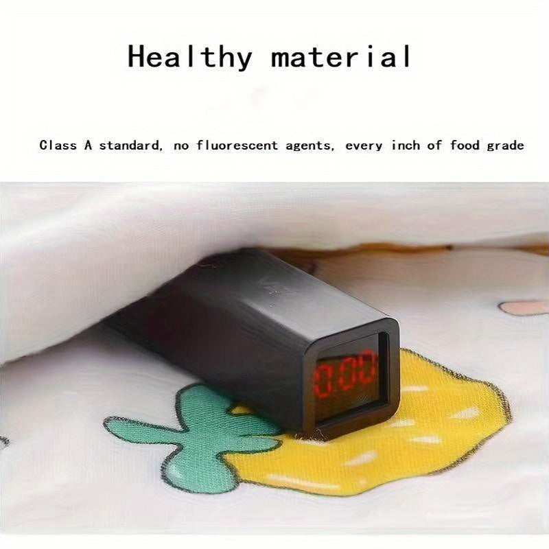 Cartoon Animal Design Ultra-Soft Gauze Blanket 109x109 cm for Bath Nap Bed Cover