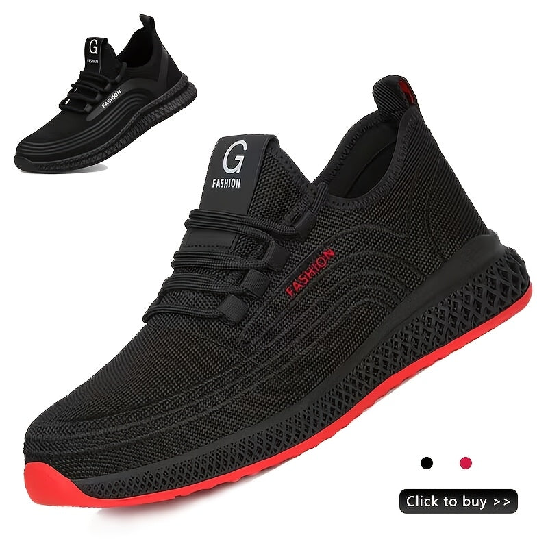 Women's Work Shoes Anti-Puncture Safety Lightweight Breathable Shoes