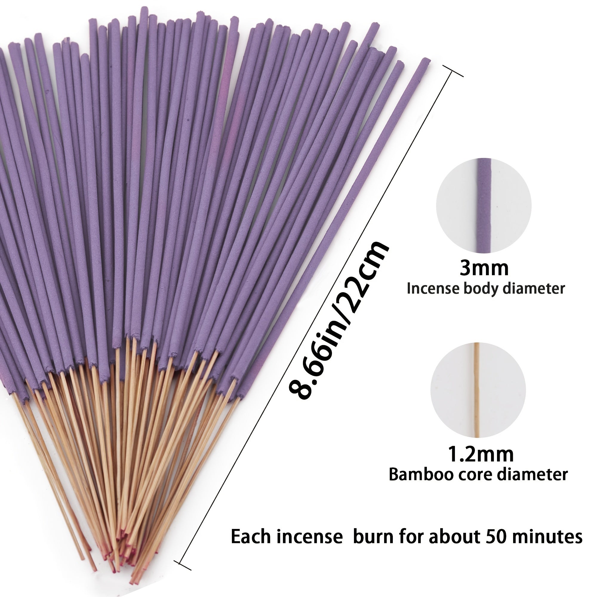 Lavender Incense Sticks Natural Relaxing Refreshing Meditation Yoga Gift