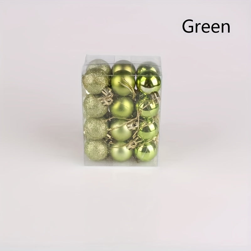 24 decoraciones de bolas de Navidad para centros comerciales, hoteles, KTV, bodas y fiestas navideñas