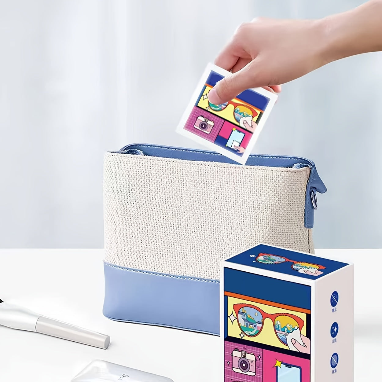 20/100 Lens and Glasses Cleaning Wipes for Mobile Screens Jewelry and Anti-Fog Glasses