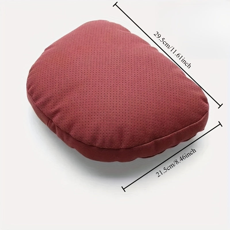 Car Neck Pillow Lumbar Support Cushion for Car Seats Soft Adjustable Black