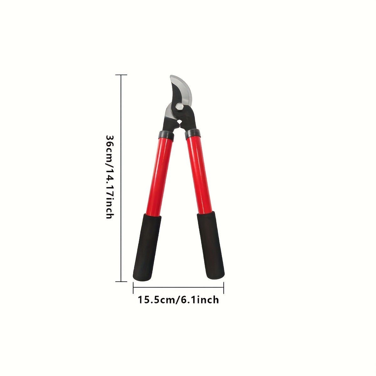 Long-Handle Pruning Shears with SK-5 Carbon Steel Blades for Thick Branches