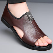 Men's Casual Slip-On Sandals Rubber Sole Solid Color Non-Slip Comfortable