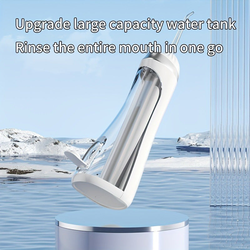 Rechargeable Electric Dental Flosser with 4 Nozzles 3 Modes Large Water Tank High Pressure