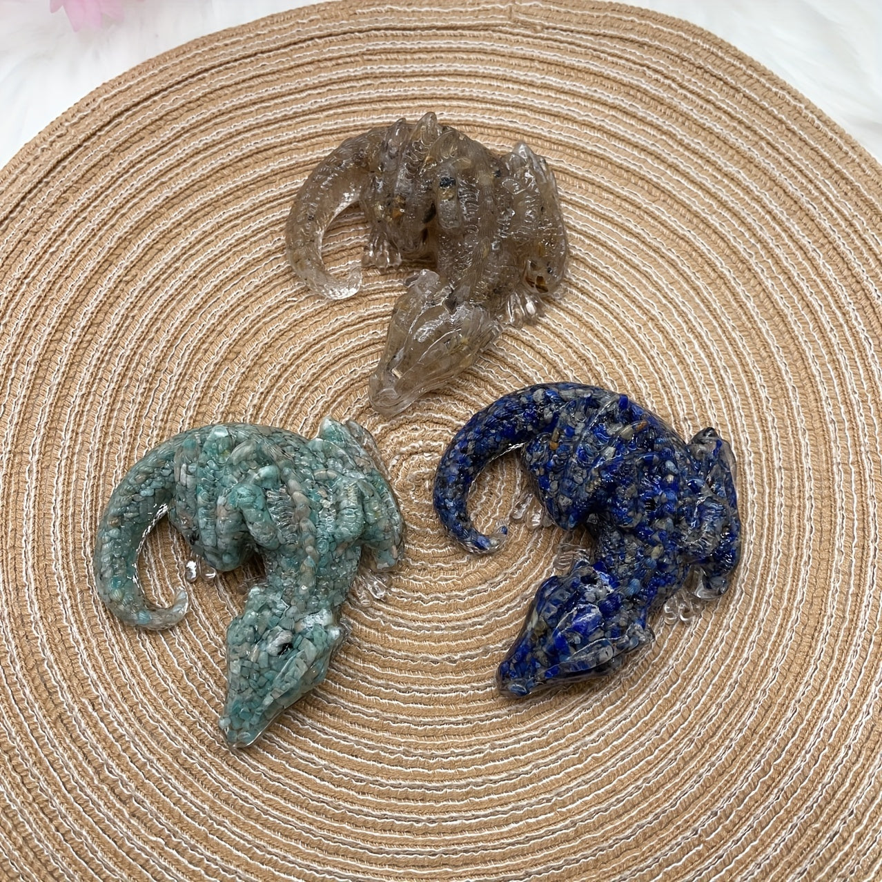 Кристальный дракон в виде гравия для домашнего декора и подарков