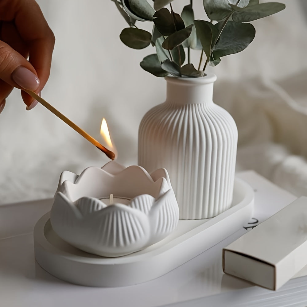 3-Piece Silicone Mold Set for DIY Crafts Resin Concrete Plaster Home Decor