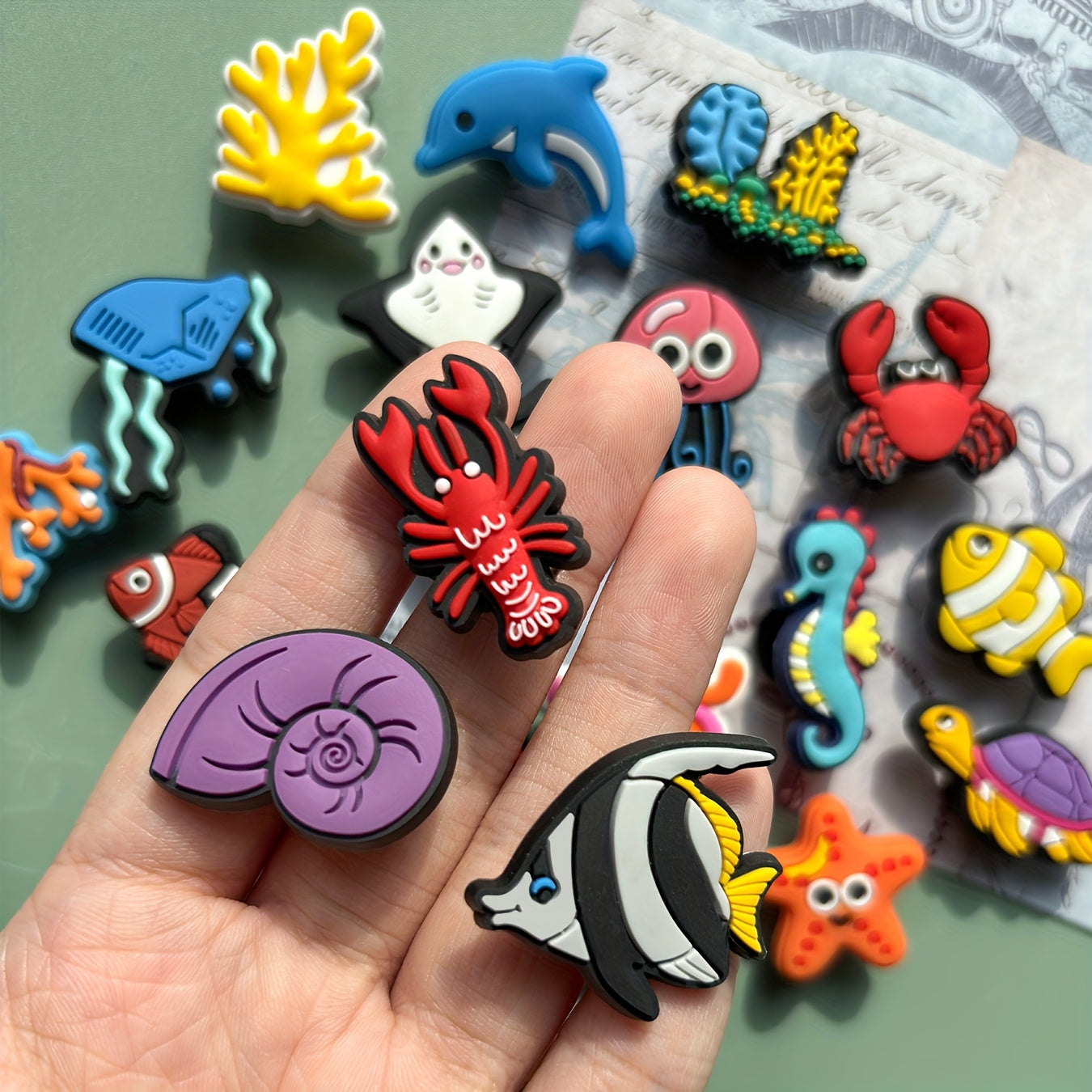 Kids Underwater Coral Set 23 Pieces with Bright Colors for Swimming and Diving