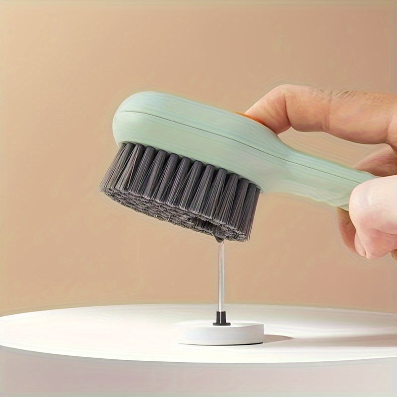 Versatile Shoe Cleaning Brush with Soap Dispenser, Soft Bristles, Multi-Use