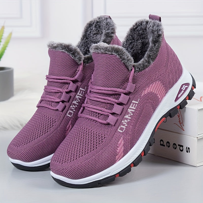 Women's Velvet Casual Shoes Thickened Comfort Leisure Sports Shoes