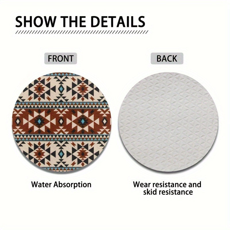 Car Coasters for Cars 2 Pack, Sublimation Blanks, Easy to Clean and Anti-Slip