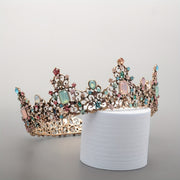 Vintage Silver Tiara with Rhinestone Accents for Weddings and Events