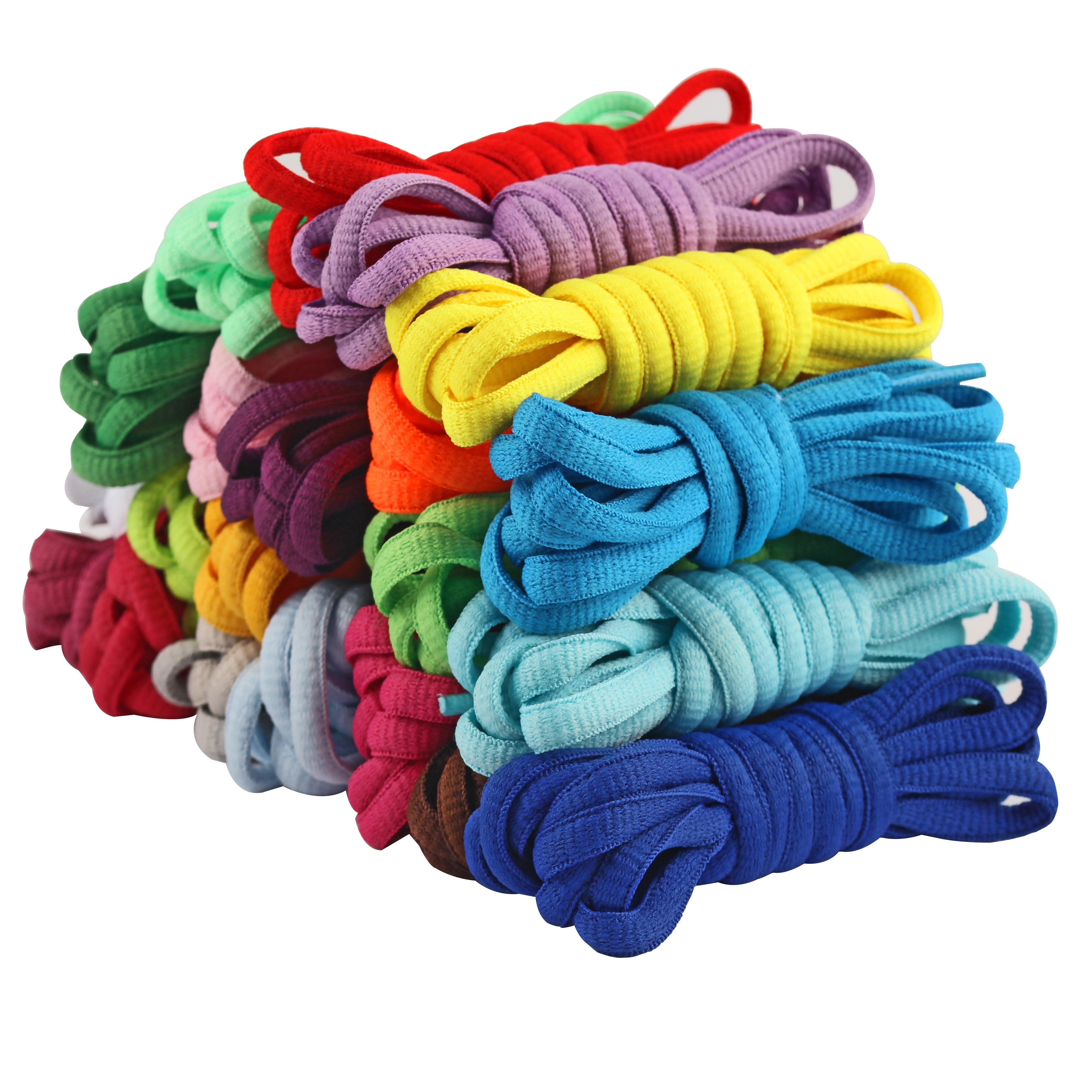 Men Women Unisex Round Shoelaces Assorted Colors 39-47 Inch 29 Pairs