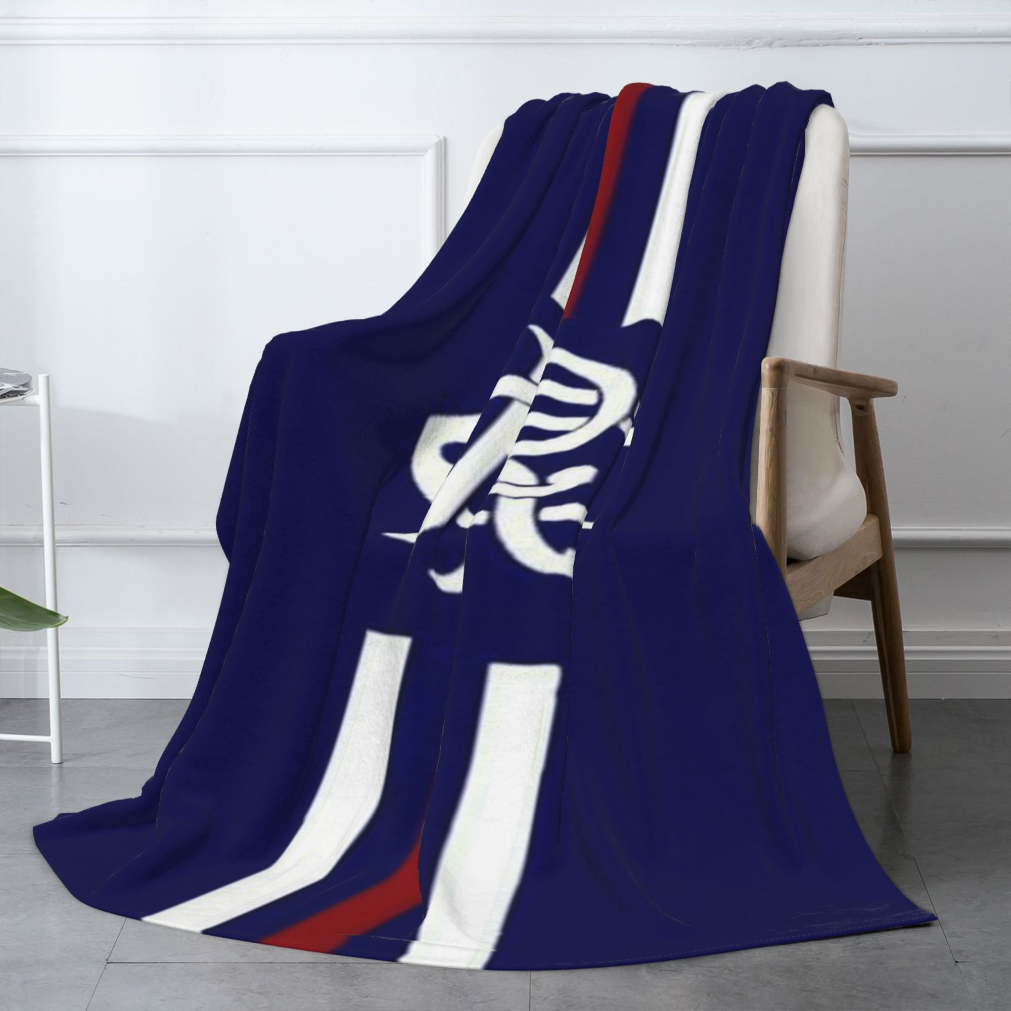 Football Club Printed Flannel Fleece Blanket for Bed or Sofa, Soft Plush Material