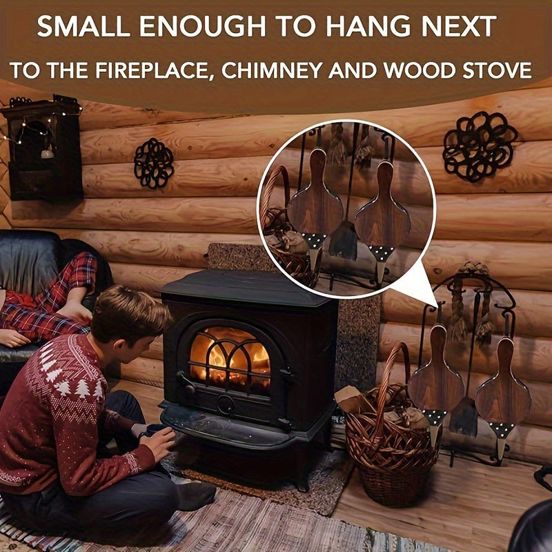 Brown Wooden Fireplace Bellows Air Blower for Camping BBQ Grill and Home Heating