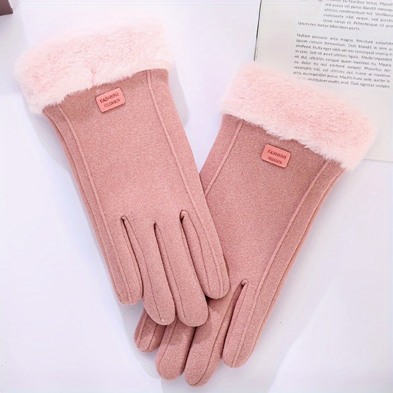 Women's Casual Gloves Polyester Windproof Water-Resistant Touchscreen Compatible