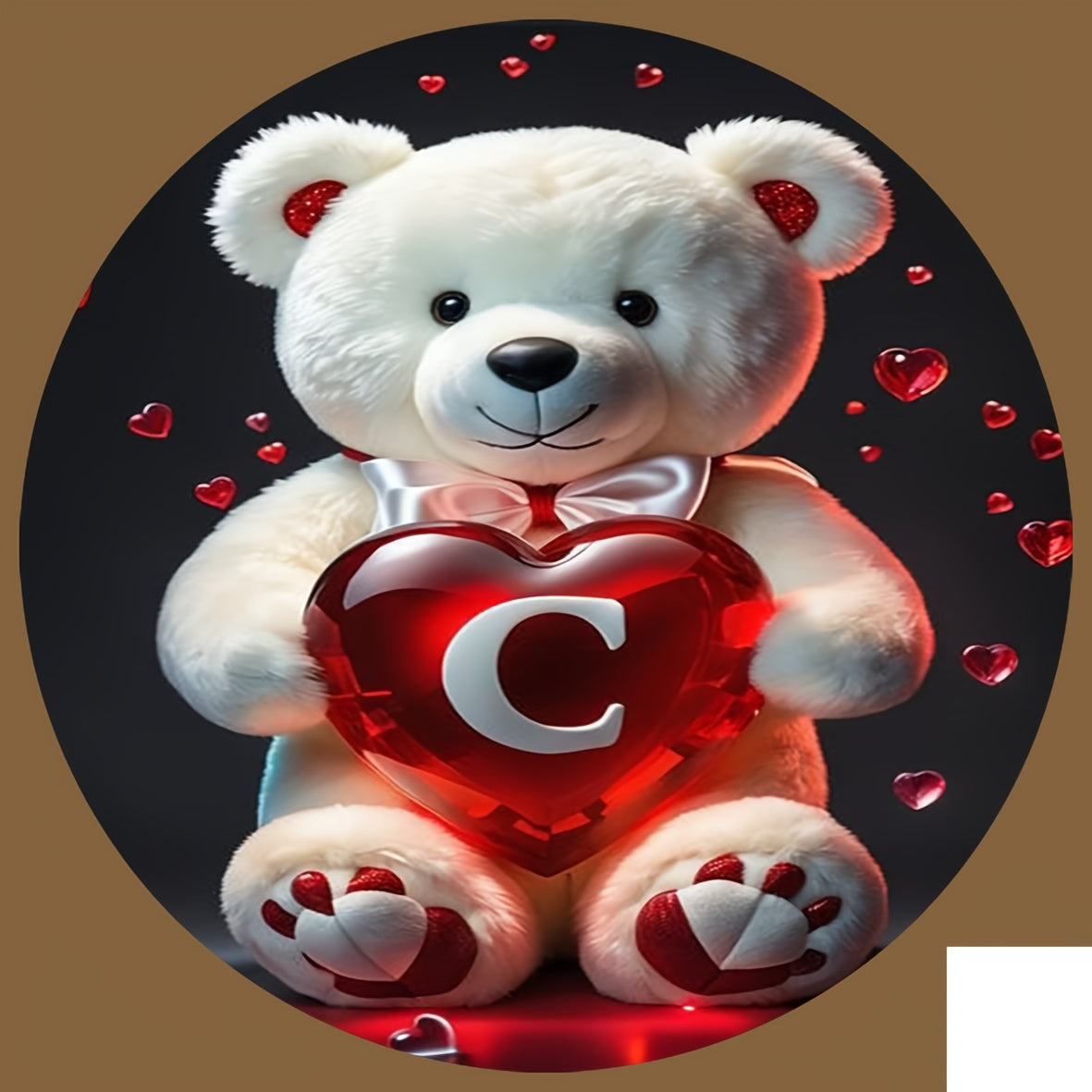 Animal Series Bear Alphabet Wooden Coaster for Drinks and Gifts