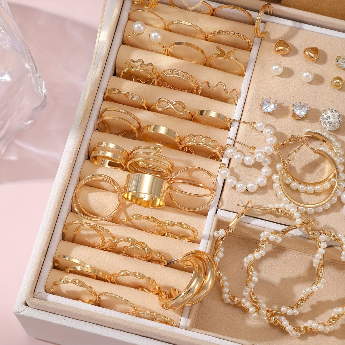 Vintage Butterfly Jewelry Set for Women 5pcs Multi-Element Pendant Necklace Earrings Ring