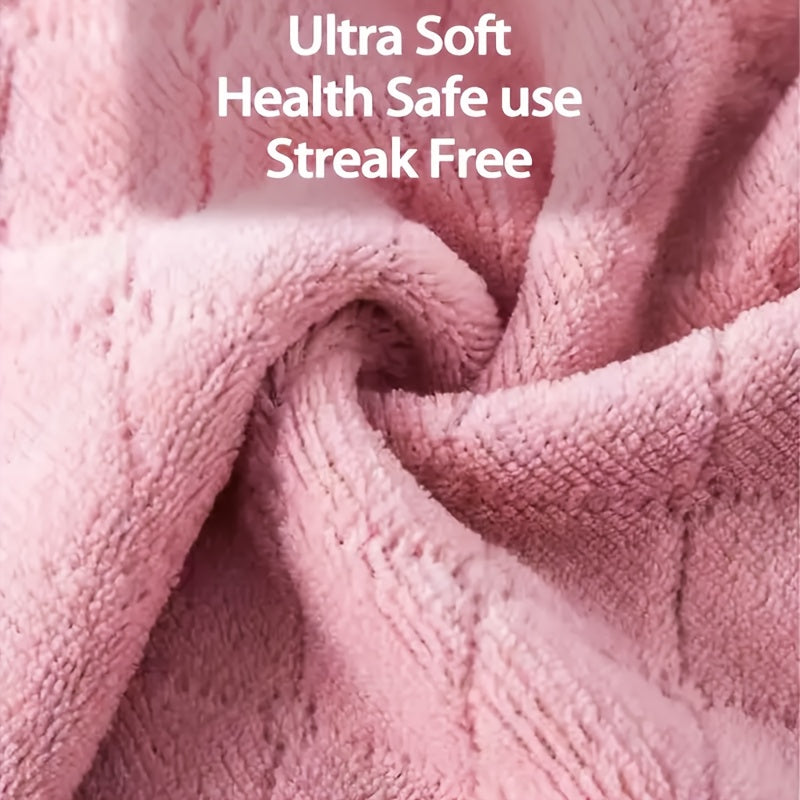 Set of 10 Microfiber Dish Cloths with Double-Sided Design for Kitchen and Home Cleaning