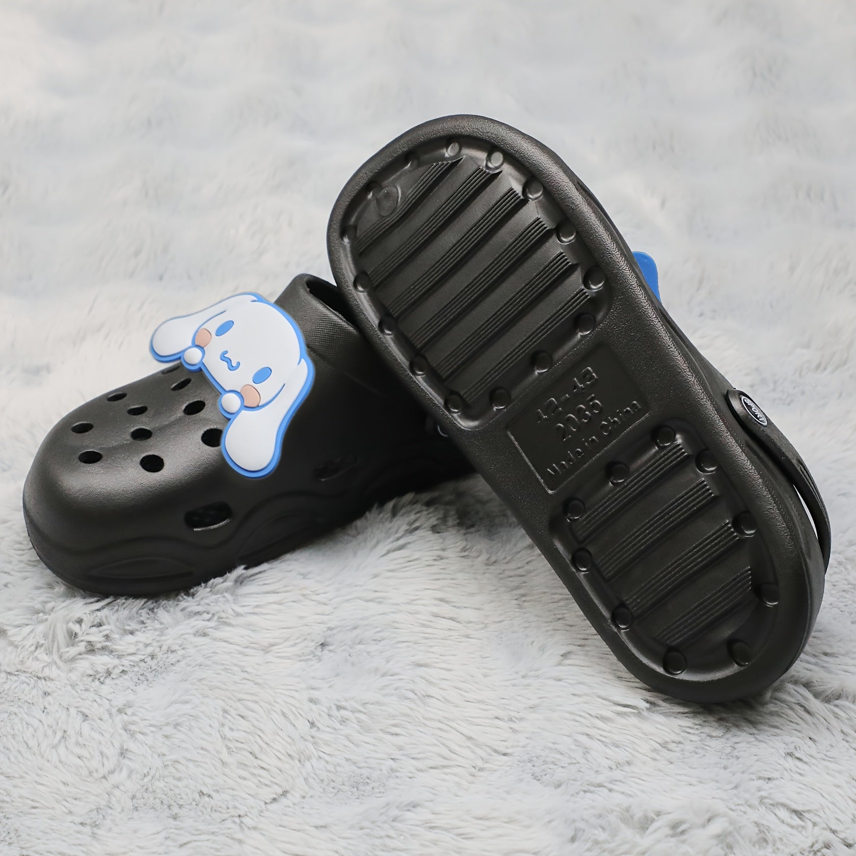 Women's EVA Slip-On Sandals Breathable Summer Indoor Outdoor Black Blue