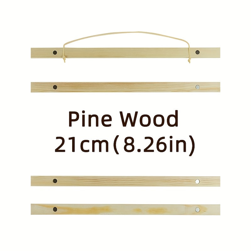 Деревянные магнитные зажимы для подвешивания постеров, холстов и фотографий.