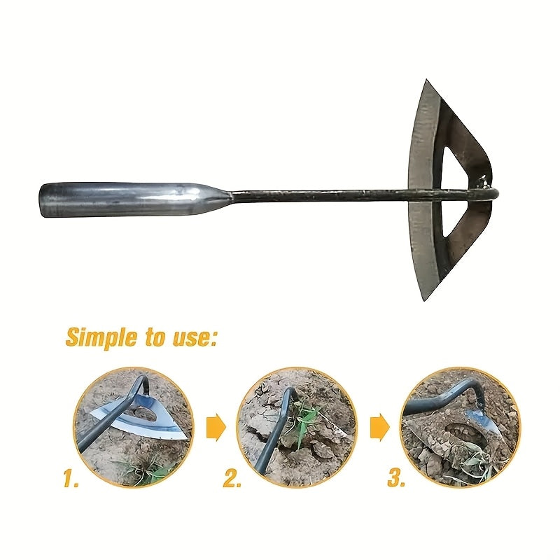 Stainless Steel Handheld Garden Hoe for Weeding and Soil Cultivation