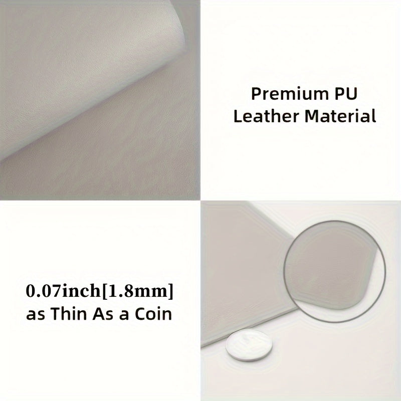 Katta PU teri suv o'tkazmaydigan ish stoli matosi, ofis uchun o'yin sichqonchasi va klaviatura stoli pad bilan