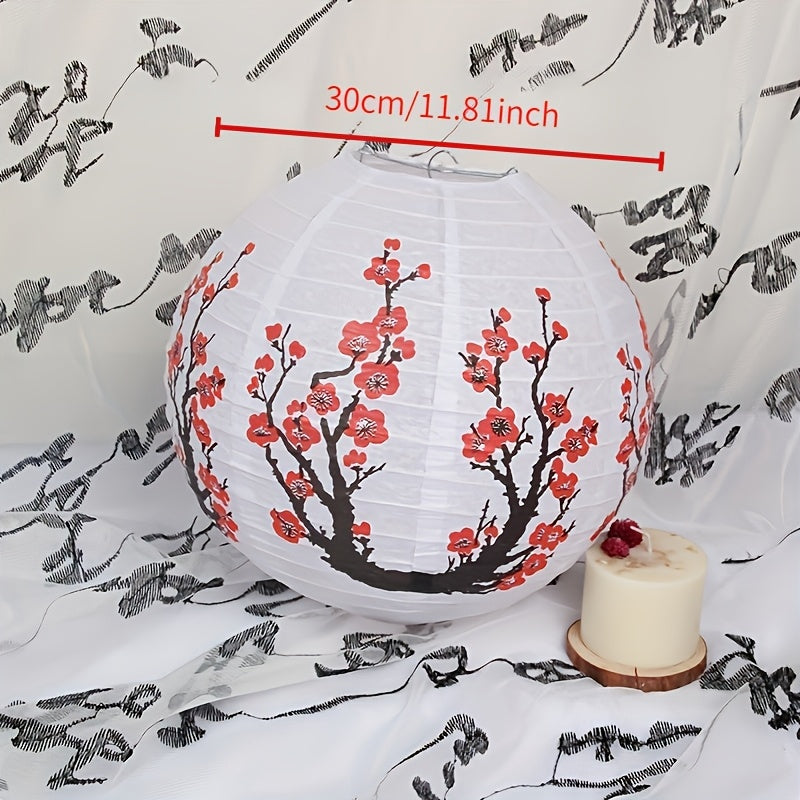 Faroles chinos de estilo antiguo para el Festival de Medio Otoño y el Día Nacional con temas de ciruelo, orquídea, bambú y crisantemo