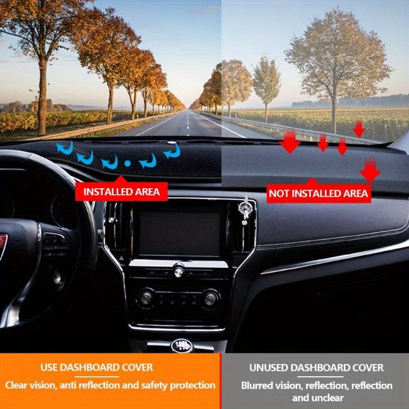 Car Dashboard Cover Sun Shade Instrument Panel Carpet for Sedan Car Accessories