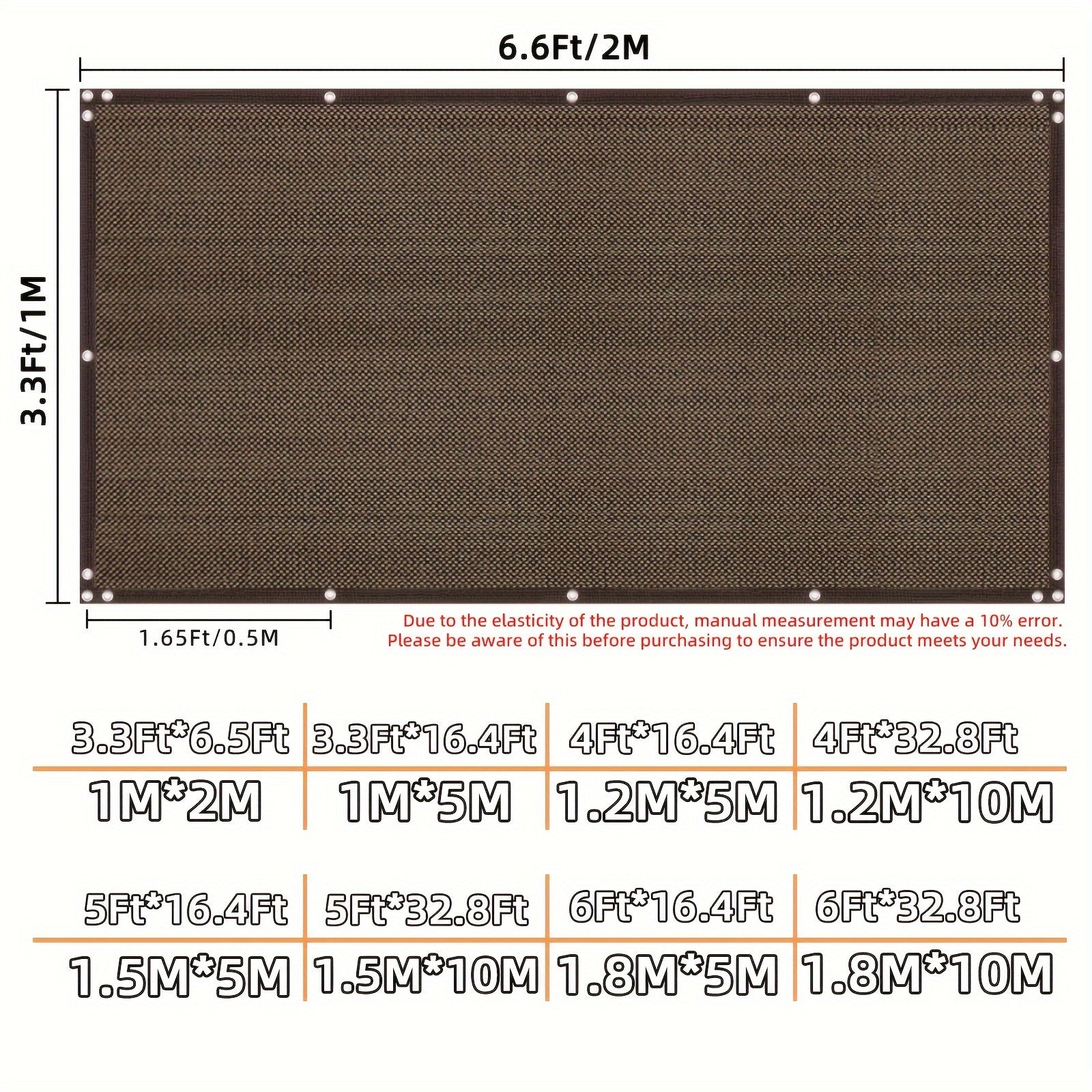 Outdoor Privacy Screen Fence Windproof Sun Protection Decorative Wall Mounted Barrier Black or White Ties Included