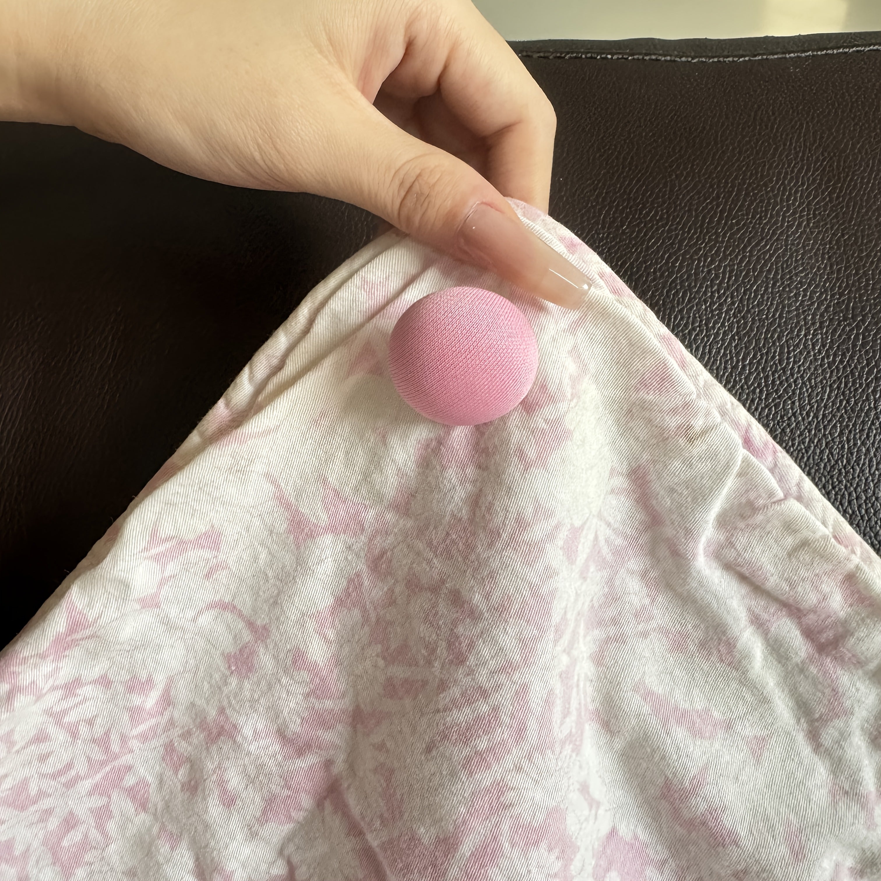 Grey Nylon Duvet Clips 8-Pack No-Trace Fasteners for Bed Covers and Home Safety