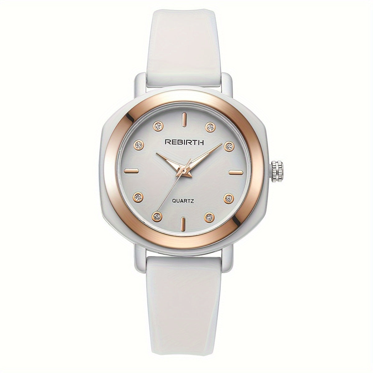 Ayollar uchun kichik kvarts soat, chiroyli silika jel strap va nafis dizayn bilan