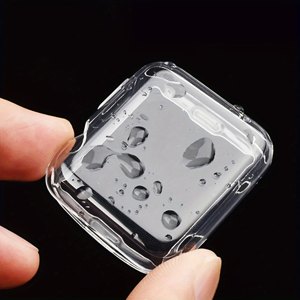 Transparent Full Coverage TPU Watch Case Set for Apple Watch Series 9-2 38mm-45mm
