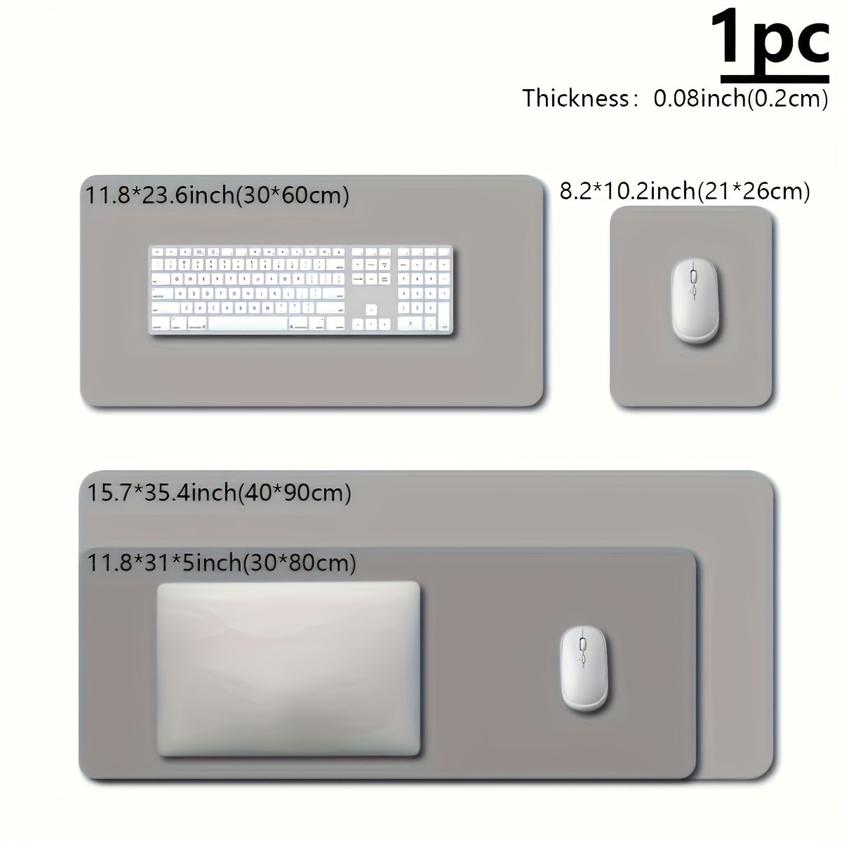 Extra-Large Gaming Mouse Pad with World Map Design Non-Slip Rubber Base and Stitched Edges