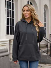 Plus Size Women's Oversized Hoodie Cotton Casual Pullover with Front Pockets