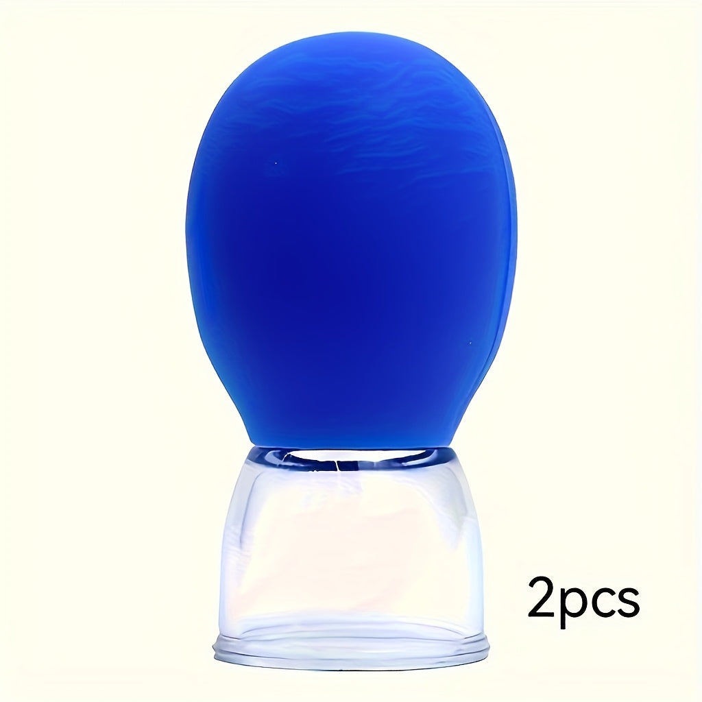 Набор из 2 профессиональных комплектов для лица в салоне красоты, гипоаллергенный, не требует батареек, включает вакуумное насадку и инструмент Гуаша для облегчения головных меридианов.