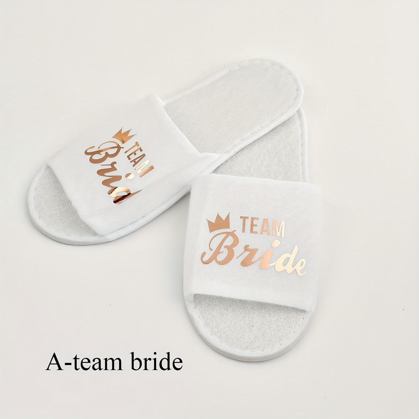 Women's Wedding Party Slippers, Comfortable Satin Flat Shoes for Brides and Guests