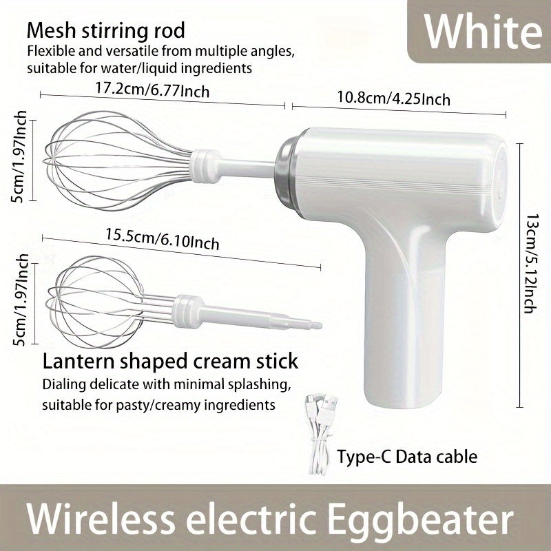 Zaryadlangan qo‘l mikseri, zanglamaydigan po‘latdan yasalgan ko‘taruvchi va 1050 RPM motor bilan