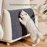 Interactive Cat Wall Scratching Post Made of Durable Polyester Fiber Climbing Frame Sticker