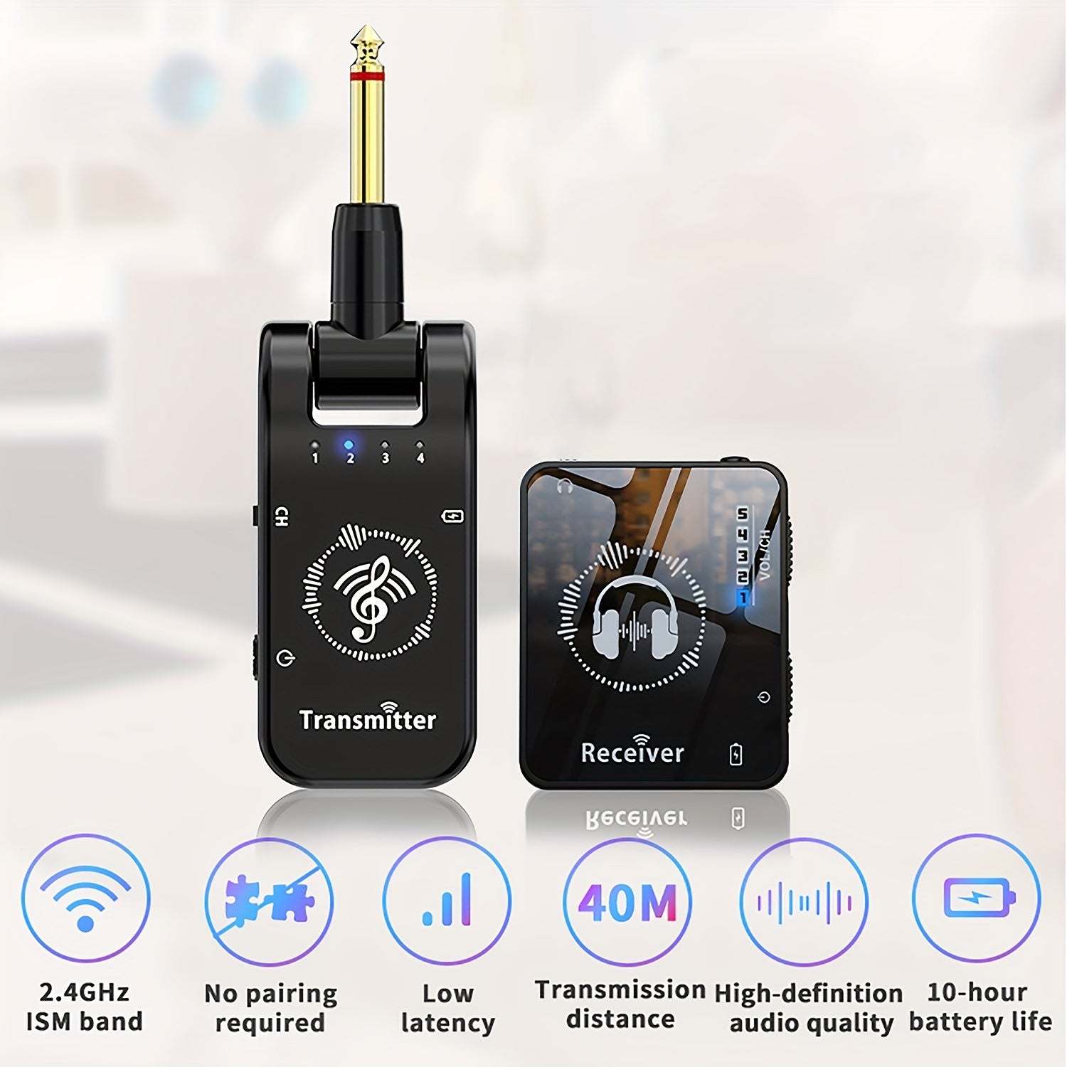 Wireless Audio Relay System 2.4GHz In-Ear Monitoring for Studio Live Performances