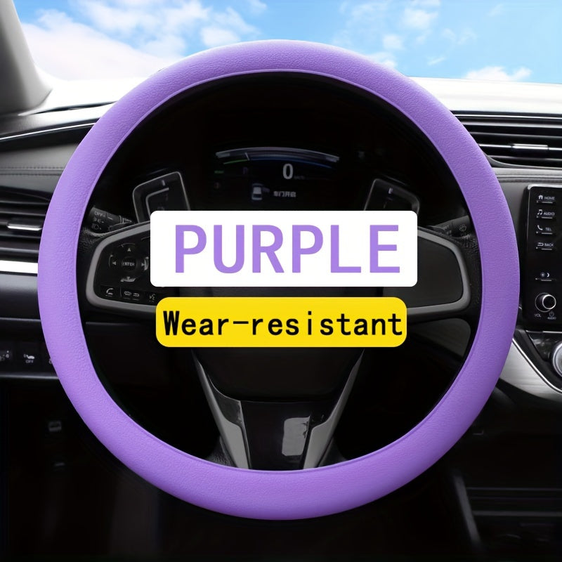 Universal Silicone Steering Wheel Cover Non-Slip Durable Colors