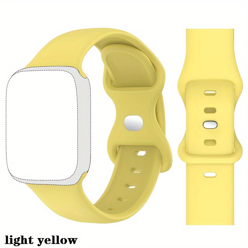 Silicone Sports Watch Strap for Men Women Compatible with Apple Watch Series 2 3 4 5 6 7 8 Ultra SE 38mm 40mm 41mm 42mm 44mm 45mm 49mm